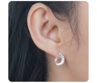 Silver Hoop Earring HO-2610